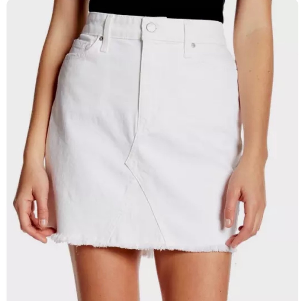 Joe’s Jeans Rosa White Denim High Rise Skirt